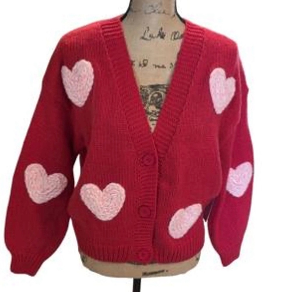 Charming Red Heart Women's Cardigan